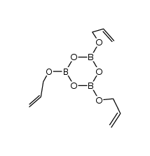 tris(allyloxy) boroxine Structure