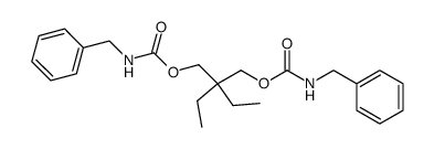 N,N'-Dibenzyl-2,2-diethyl-1,3-dicarbamoyloxy-propan结构式