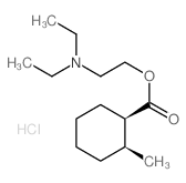 Cyclohexanecarboxylicacid, 2-methyl-, 2-(diethylamino)ethyl ester, hydrochloride, cis- (9CI) Structure