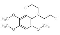Benzenamine,N,N-bis(2-chloroethyl)-2,4,5-trimethoxy- structure