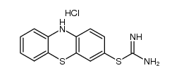 2-(10H-phenothiazin-3-yl)-isothiourea, monohydrochloride结构式