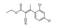 2-BUTENOIC ACID, 2-CYANO-3-(2,4-DICHLOROPHENYL)-, ETHYL ESTER结构式