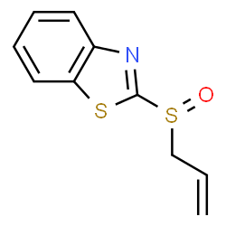 Benzothiazole, 2-(2-propenylsulfinyl)- (9CI) structure