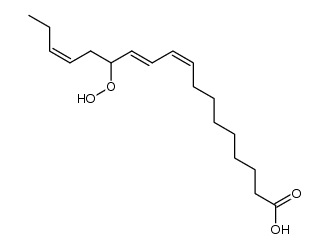 13-hydroperoxy-9,11,15-octadecatrienoic acid Structure