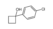 1-(4-chlorophenyl)cyclobutan-1-ol结构式