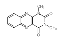 Benzo[g]pteridine-2,4(1H,3H)-dione,1,3-dimethyl- Structure