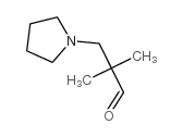 2,2-dimethyl-3-pyrrolidin-1-ylpropanal structure