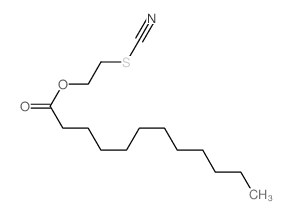 Dodecanoic acid,2-thiocyanatoethyl ester Structure