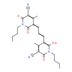 1-butyl-5-[3-(1-butyl-5-cyano-1,6-dihydro-2-hydroxy-4-methyl-6-oxo-3-pyridyl)allylidene]-1,2,5,6-tetrahydro-4-methyl-2,6-dioxonicotinonitrile picture