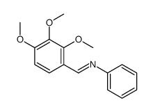 N-(2,3,4-trimethoxybenzylidene)aniline结构式