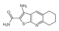3-Amino-5,6,7,8-tetrahydrothieno[2,3-b]quinoline-2-carboxamide Structure