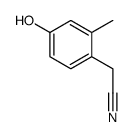 Benzeneacetonitrile, 4-hydroxy-2-methyl- (9CI) structure