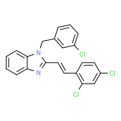 1-(3-CHLOROBENZYL)-2-(2,4-DICHLOROSTYRYL)-1H-1,3-BENZIMIDAZOLE Structure