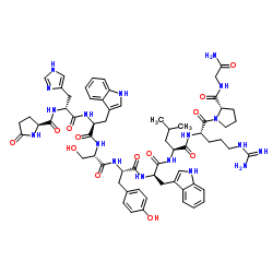(D-His2,D-Trp6)-LHRH trifluoroacetate salt structure