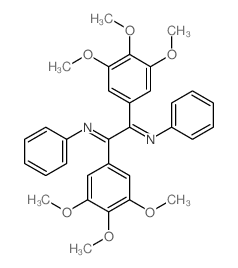 N,N-diphenyl-1,2-bis(3,4,5-trimethoxyphenyl)ethane-1,2-diimine Structure