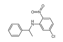 N-(1-phenylethyl)-5-chloro-2-nitroaniline结构式
