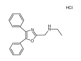 (4,5-diphenyl-oxazol-2-ylmethyl)-ethyl-amine, monohydrochloride结构式