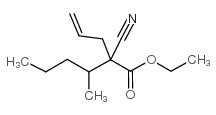 ETHYL 2-ALLYL-2-CYANO-3-METHYLHEXANOATE structure