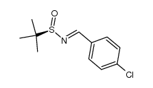 (R)-(-)-N-[(1E)-(4-chlorophenyl)methylene]-2-methyl-2-propanesulfinamide结构式