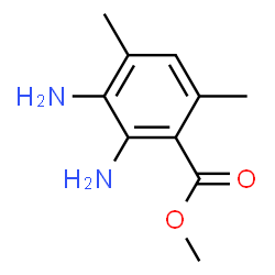 2,3-二氨基-4,6-二甲基苯甲酸甲酯结构式