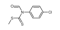 methyl N-4-chlorophenyl-N-formyldithiocarbamate结构式