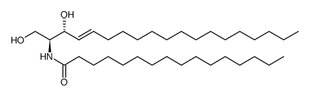 (2S,3R,4E)-2-(hexadecanoylamino)-4-nonadecene-1,3-diol结构式