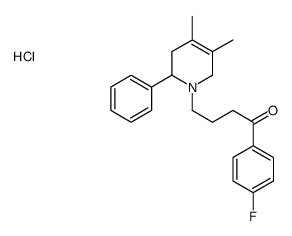 4-(4,5-dimethyl-2-phenyl-3,6-dihydro-2H-pyridin-1-yl)-1-(4-fluorophenyl)butan-1-one,hydrochloride结构式