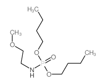 Phosphoramidic acid,(2-methoxyethyl)-, dibutyl ester (9CI) structure