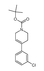 tert-butyl 4-(3-chlorophenyl)-3,6-dihydropyridine-1(2H)-carboxylate结构式