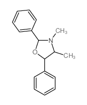 Oxazolidine, 3,4-dimethyl-2,5-diphenyl- Structure