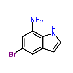 5-溴-1H-吲哚-7-胺结构式