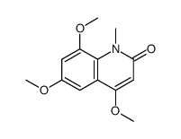 4,6,8-trimethoxy-1-methylquinolin-2-one结构式