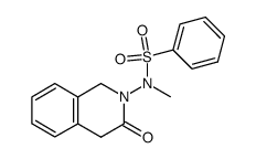 N-Methyl-N-(3-oxo-3,4-dihydro-1H-isoquinolin-2-yl)-benzenesulfonamide Structure