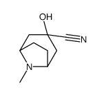 3-hydroxy-8-methyl-8-azabicyclo[3.2.1]octane-3-carbonitrile结构式