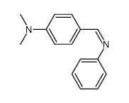 N,N-dimethyl-4-((Z)-phenylimino-methyl)-aniline Structure