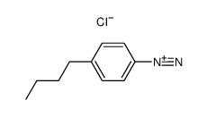 p-n-butylbenzenediazonium chloride Structure