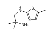 2-methyl-N-(5-methylthiazol-2-yl)propane-1,2-diamine Structure