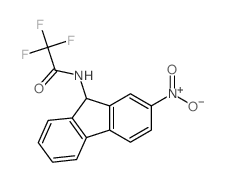 Acetamide,2,2,2-trifluoro-N-(2-nitro-9H-fluoren-9-yl)-结构式