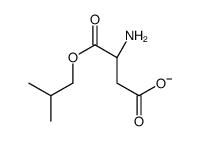 (3S)-3-amino-4-(2-methylpropoxy)-4-oxobutanoate结构式