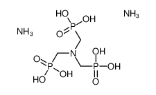diammonium tetrahydrogen [nitrilotris(methylene)]trisphosphonate结构式