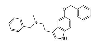 N-benzyl-N-methyl-2-(5-phenylmethoxy-1H-indol-3-yl)ethanamine结构式