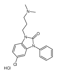 5-chloro-1-[3-(dimethylamino)propyl]-3-phenylbenzimidazol-2-one,hydrochloride Structure
