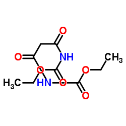 Diethyl (1,3-dioxo-1,3-propanediyl)biscarbamate structure