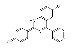 4-(6-chloro-4-phenyl-1H-quinazolin-2-ylidene)cyclohexa-2,5-dien-1-one Structure