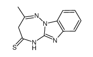 5H-2-methyl-1,2,4-triazepino[2,3-a]benzimidazolo-4-thione Structure