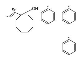 1-(2-triphenylstannylethenyl)cyclooctan-1-ol结构式