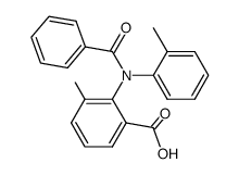 2-(N-Benzoyl-o-toluidino)-3-methylbenzoic acid结构式