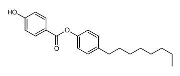 (4-octylphenyl) 4-hydroxybenzoate结构式
