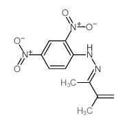 N-(3-methylbut-3-en-2-ylideneamino)-2,4-dinitro-aniline structure