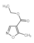5-甲基-4-异噁唑甲酸乙酯结构式